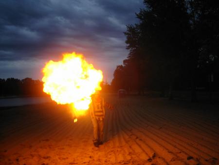 une boulette de feu 