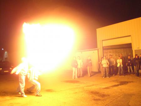 flammes à 2